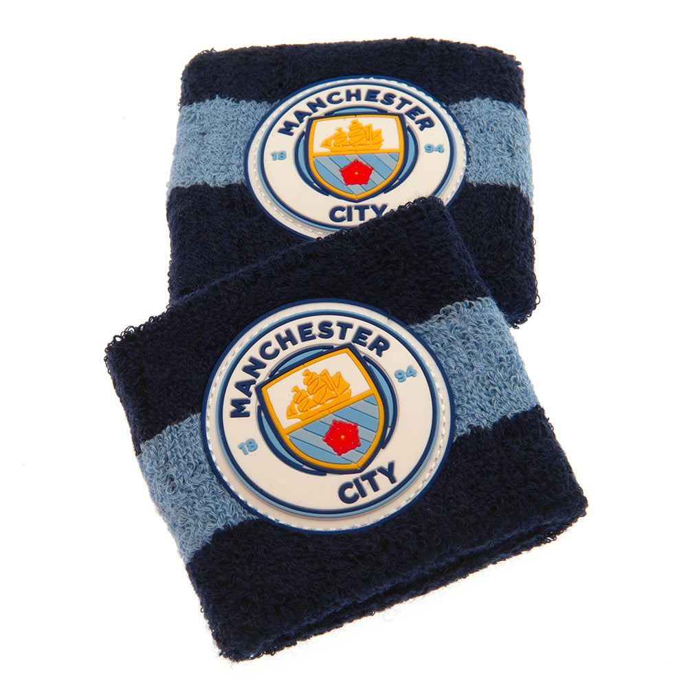 Manchester City polsbanden 2 stuks blauw