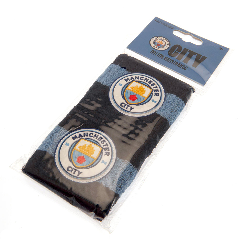 Manchester City polsbanden 2 stuks blauw
