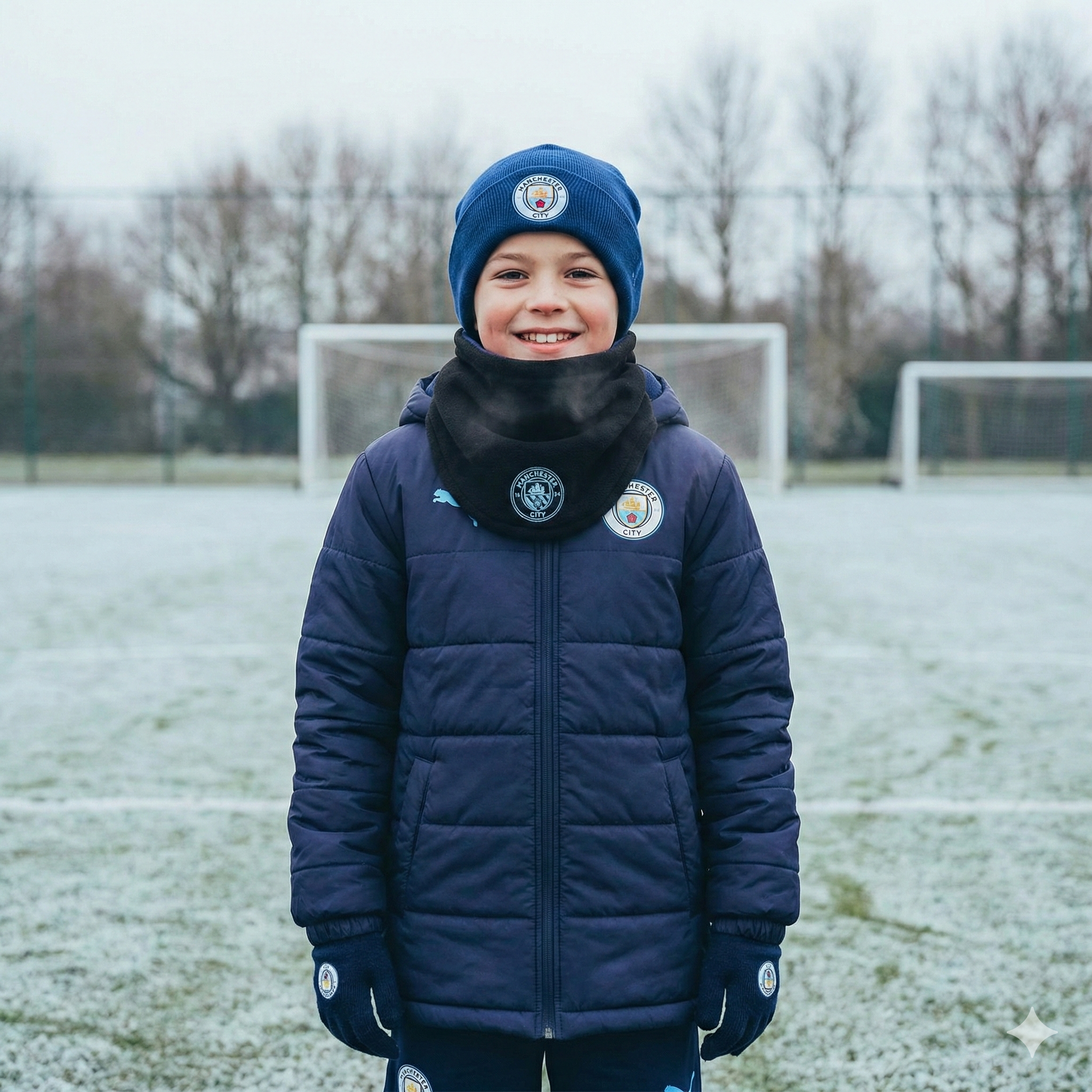 Manchester City nekwarmer Puma reversible Kids
