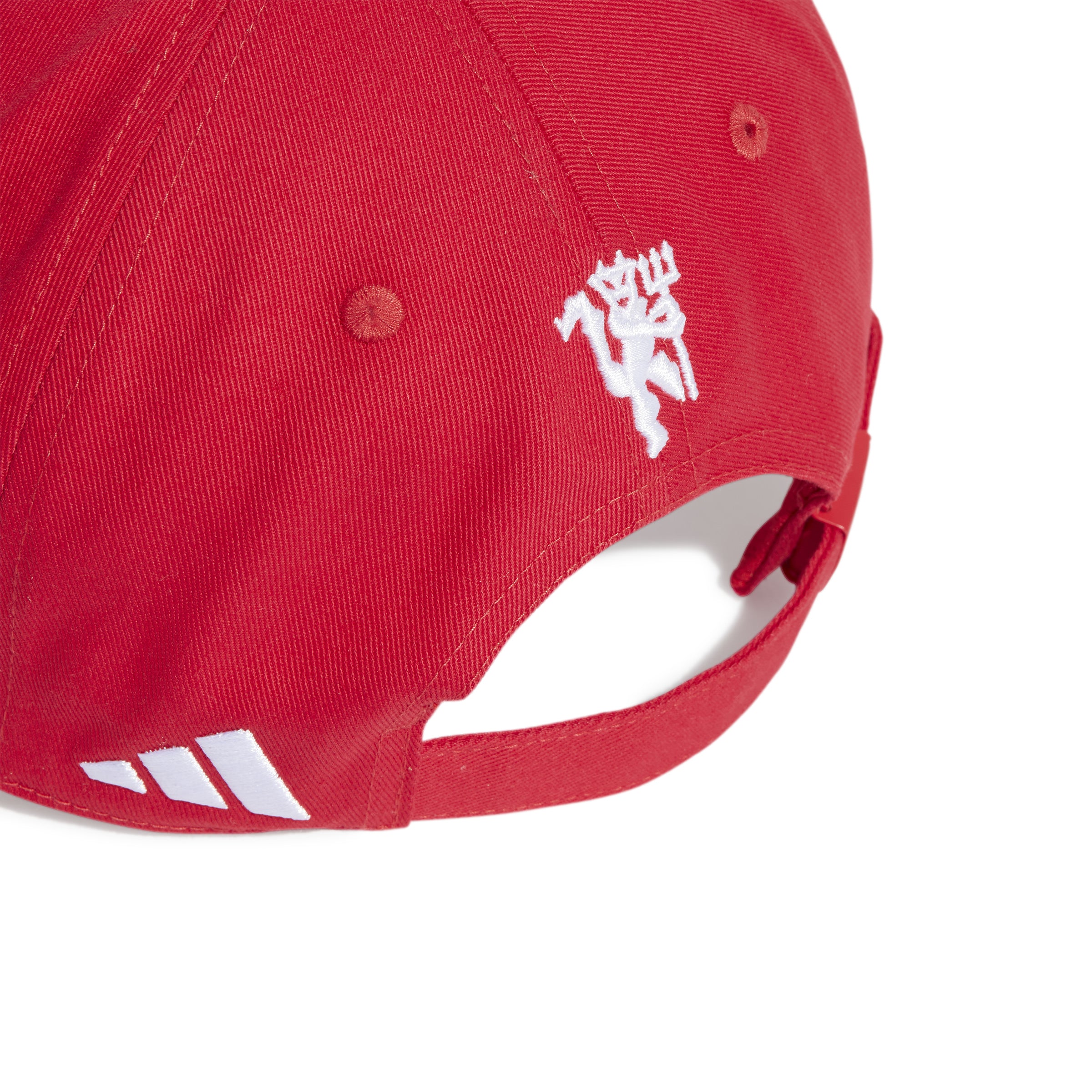 Manchester United pet Adidas 3 bandes volwassenen rouge/blanc