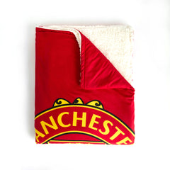 Manchester United deken sherpa Stripe 125 x 150 cm