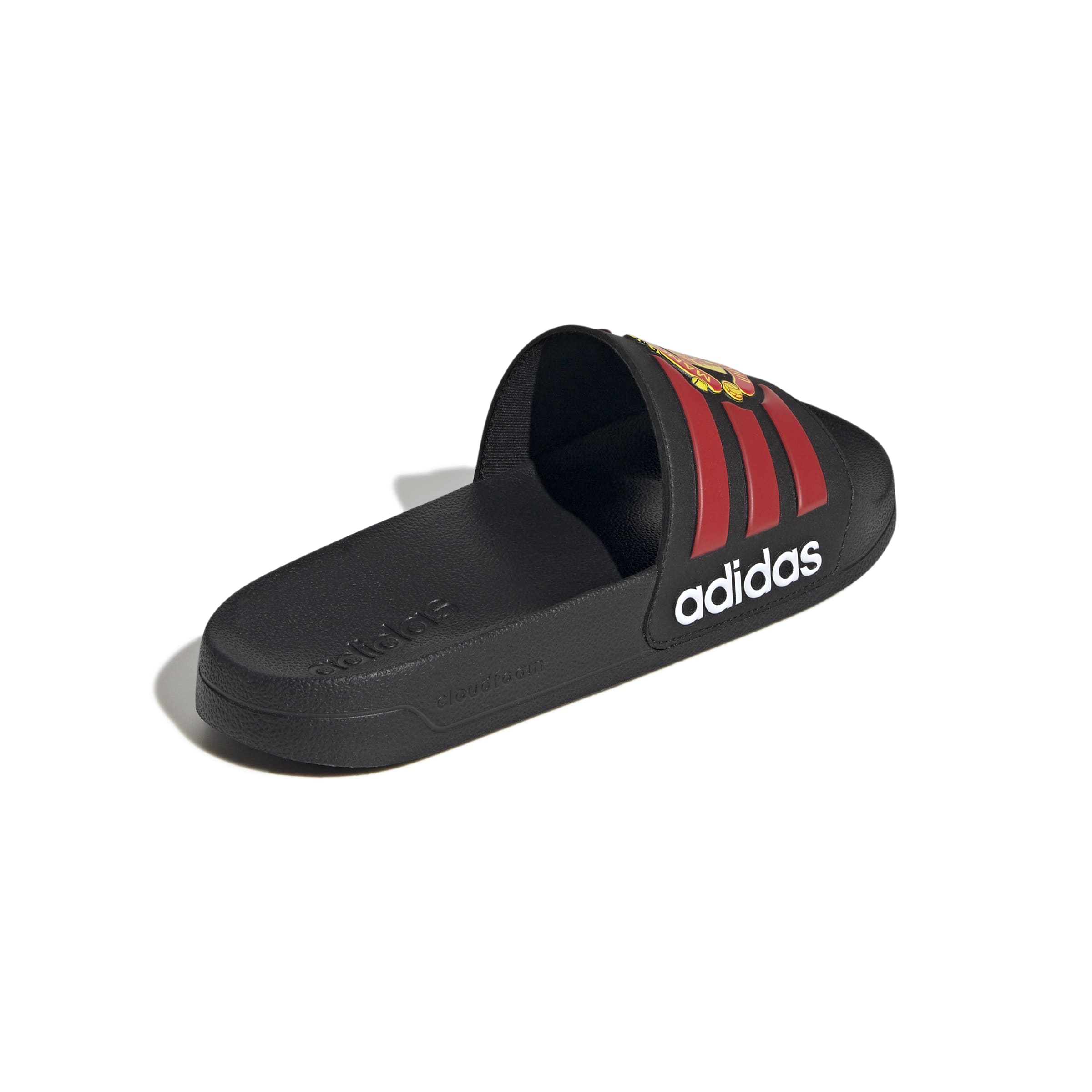 Manchester United Adidas pantoffels Adilette zwart/rood