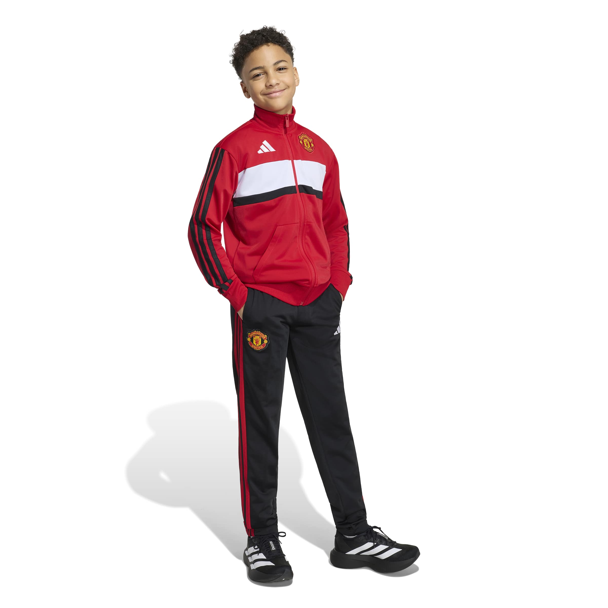 Manchester United trainingspak Adidas KIDS rood/zwart