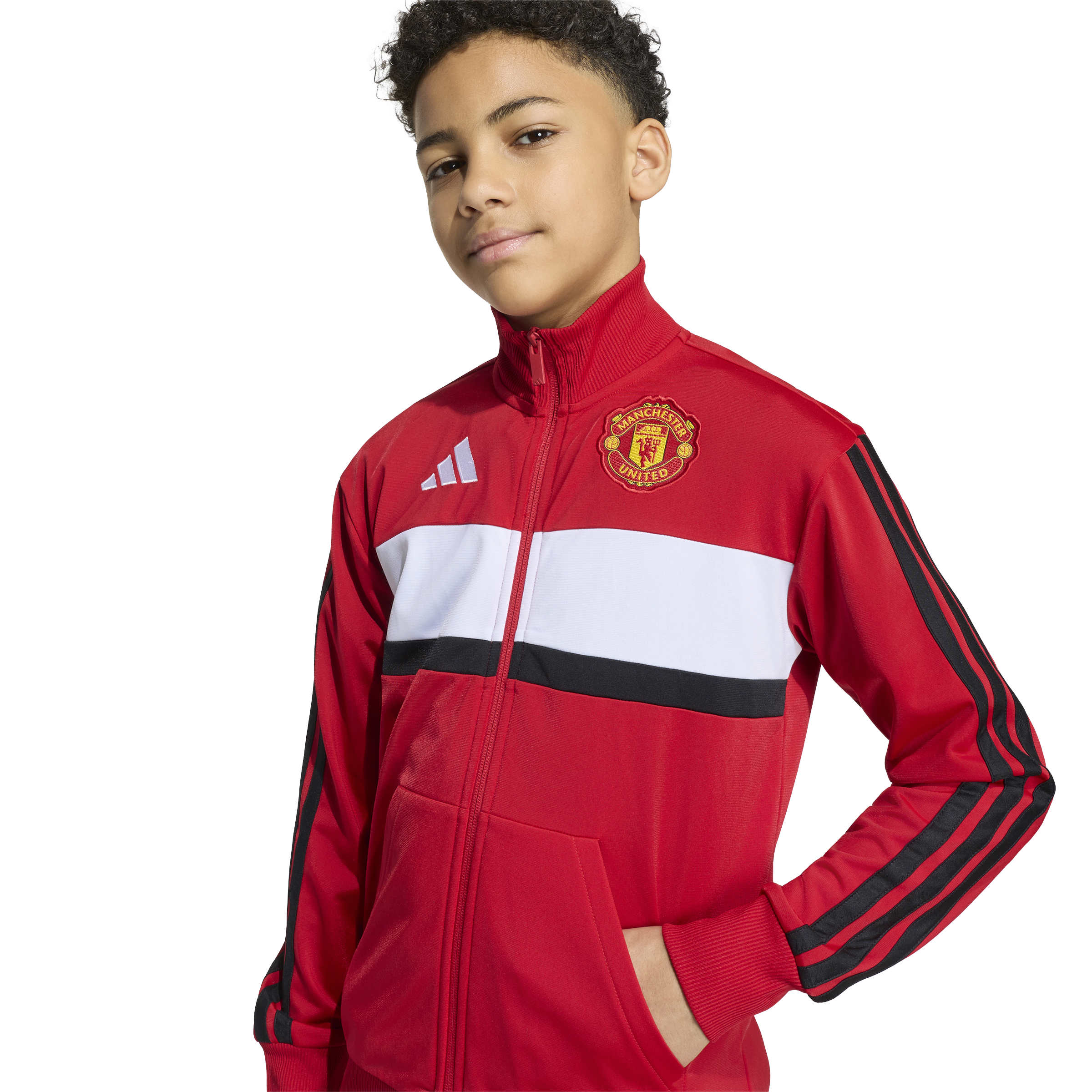 Manchester United trainingspak Adidas KIDS rood/zwart