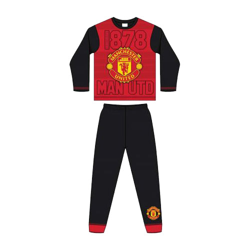 Manchester United pajamas kids logo red/black