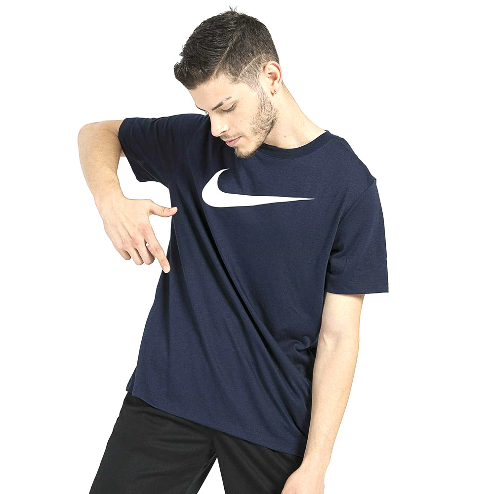 Nike T-shirt swoosh volwassenen navy
