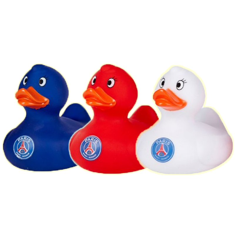 Club de canard en caoutchouc PSG couleurs 3 pièces