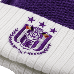 RSC Anderlecht muts pompon paars/wit