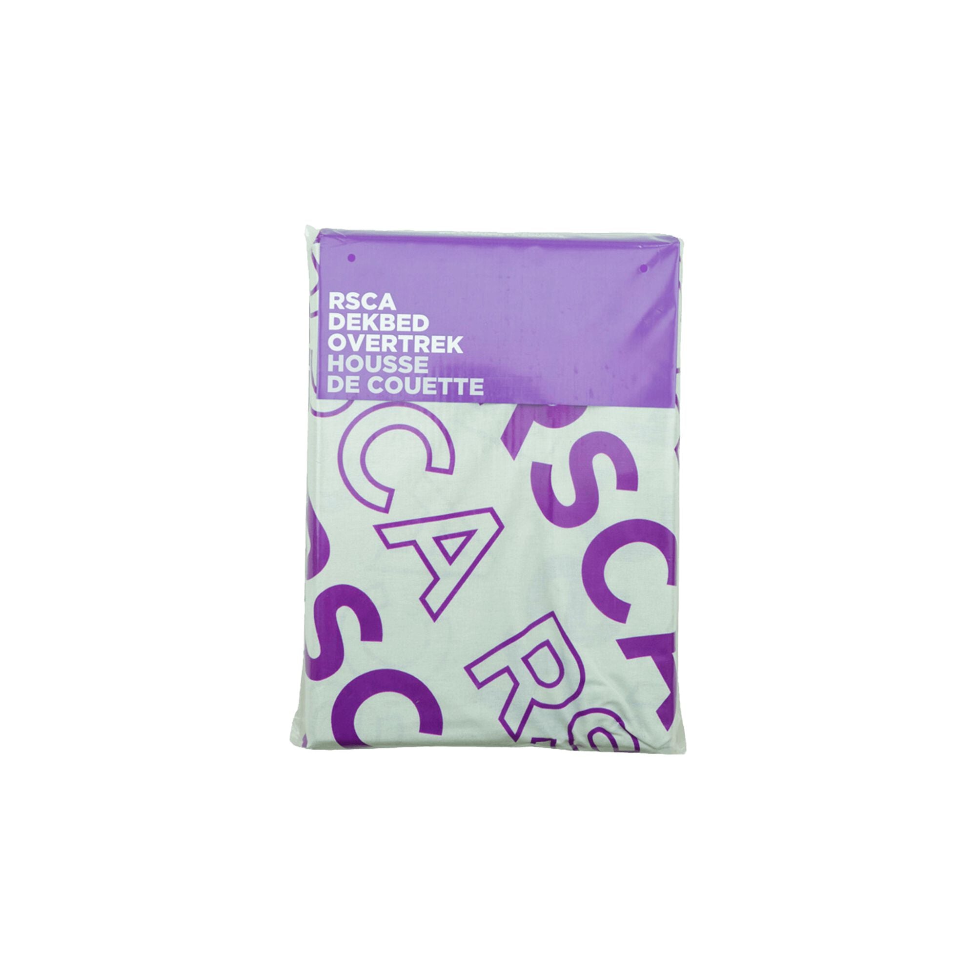 RSC Anderlecht dekbedovertrek 1 persoons RSCA paars