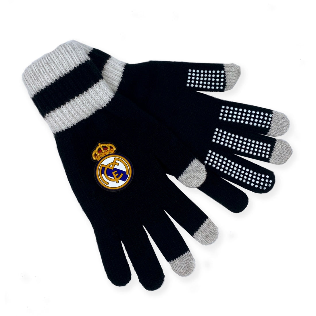 Real Madrid gloves black/white