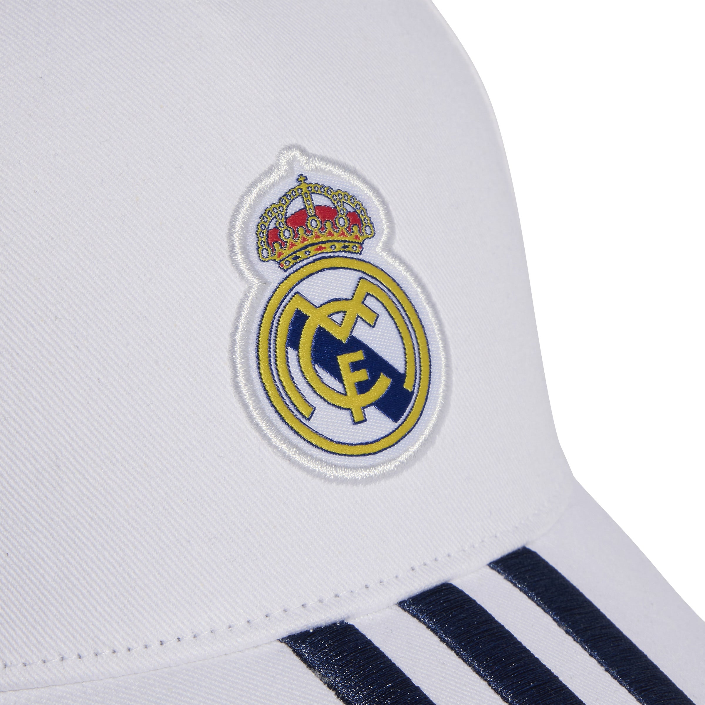 Real Madrid pet Adidas 3 strepen wit/blauw