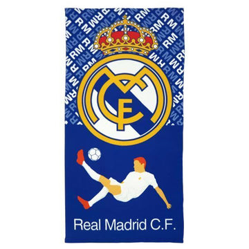 Real Madrid handdoek RM joueur bleu 70 x 140 cm