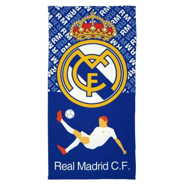 Real Madrid handdoek RM joueur bleu 70 x 140 cm