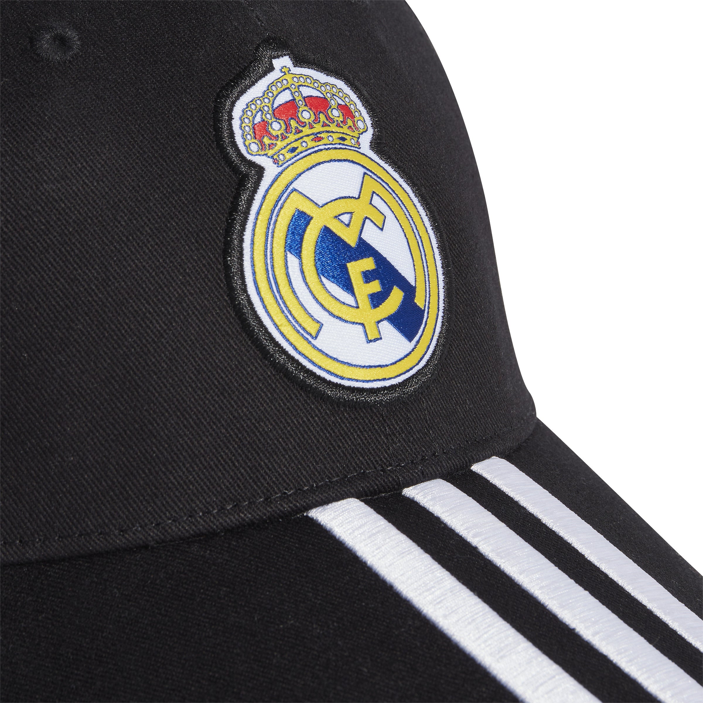 Real Madrid pet Adidas 3 strepen zwart/wit