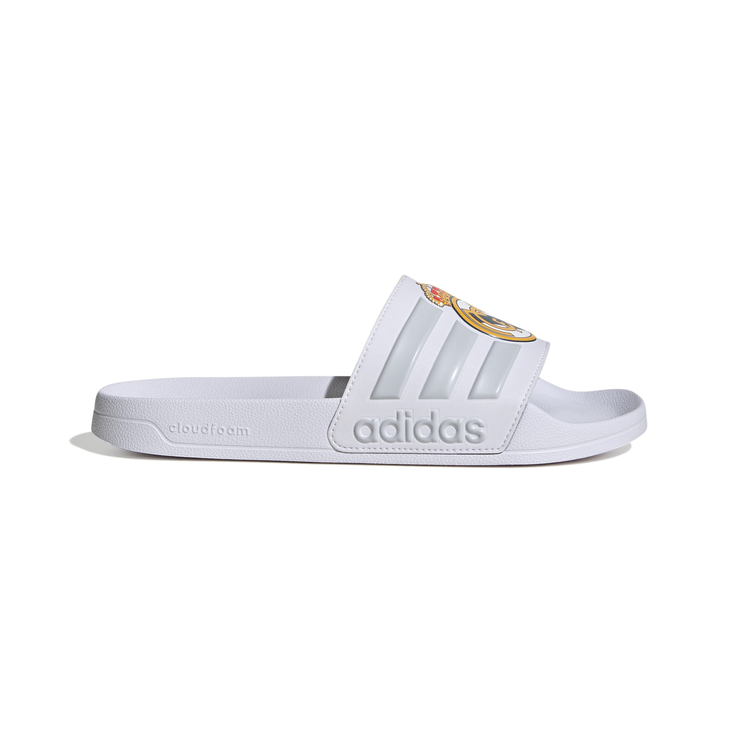 Real Madrid Adidas slippers Adilette wit/grijs