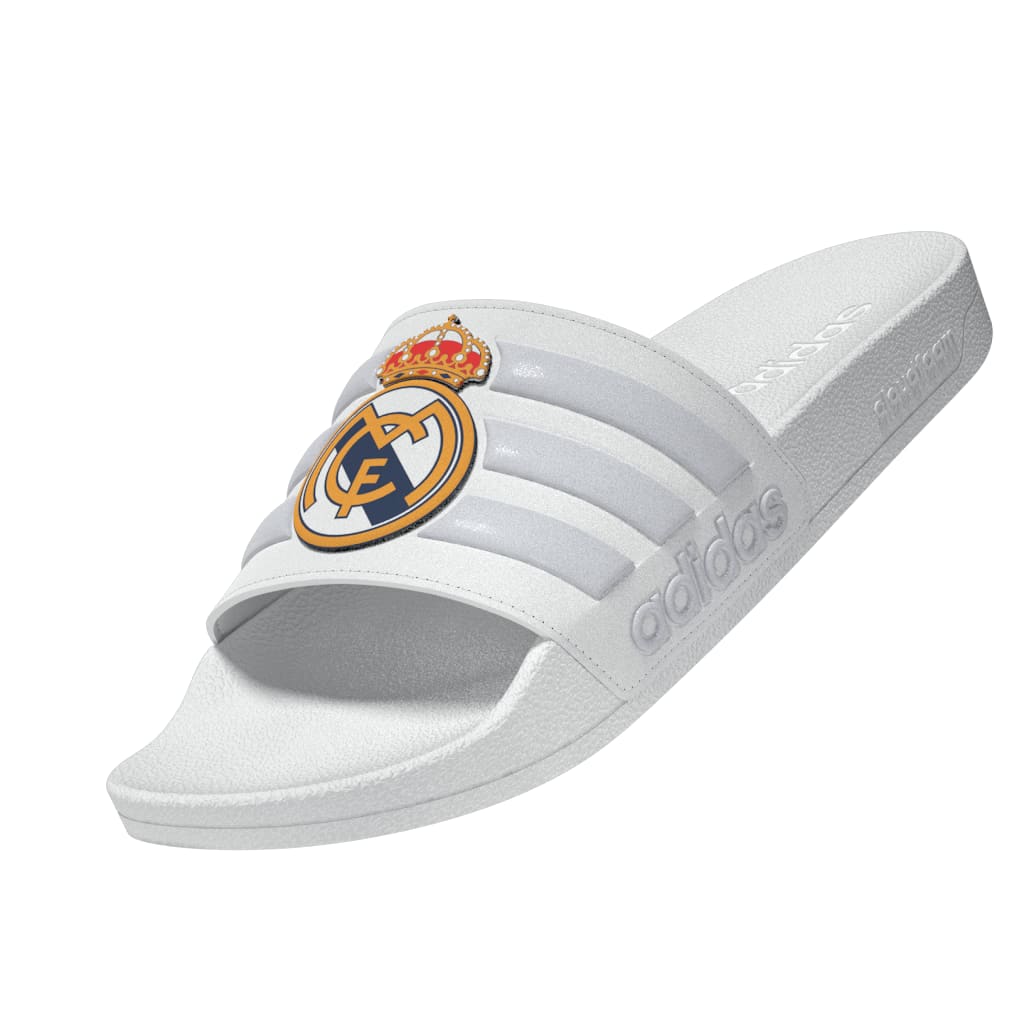 Real Madrid Adidas slippers Adilette wit/grijs