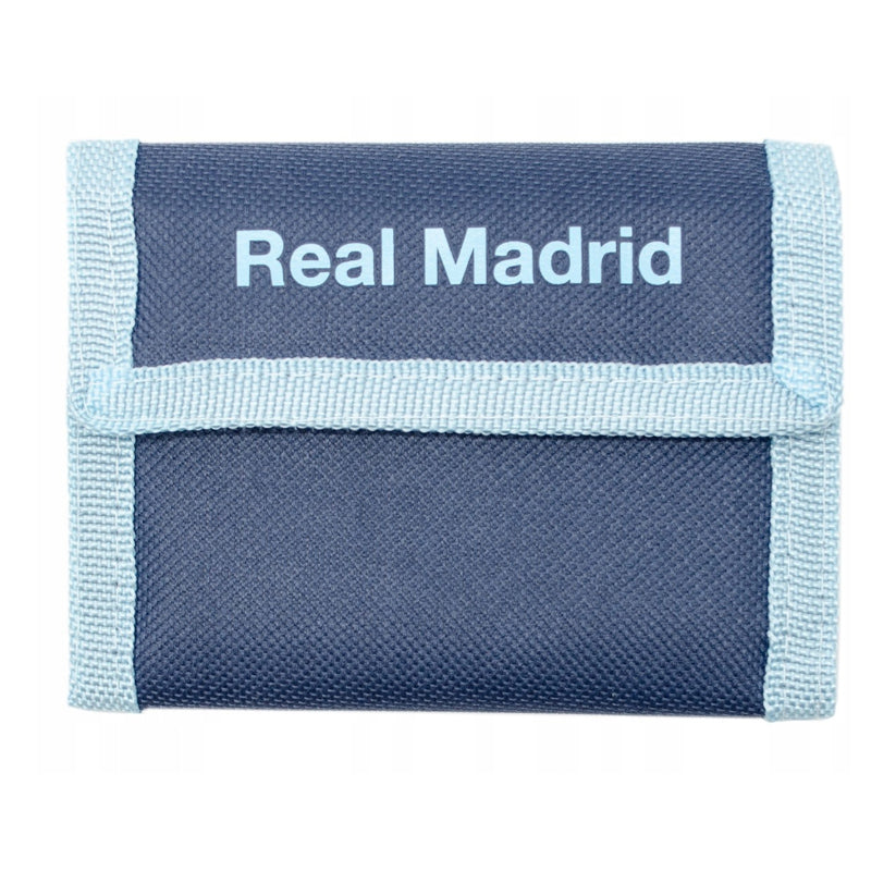 Portefeuille Real Madrid fade blanc/bleu
