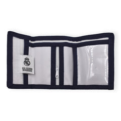 Portefeuille Real Madrid fade blanc/bleu