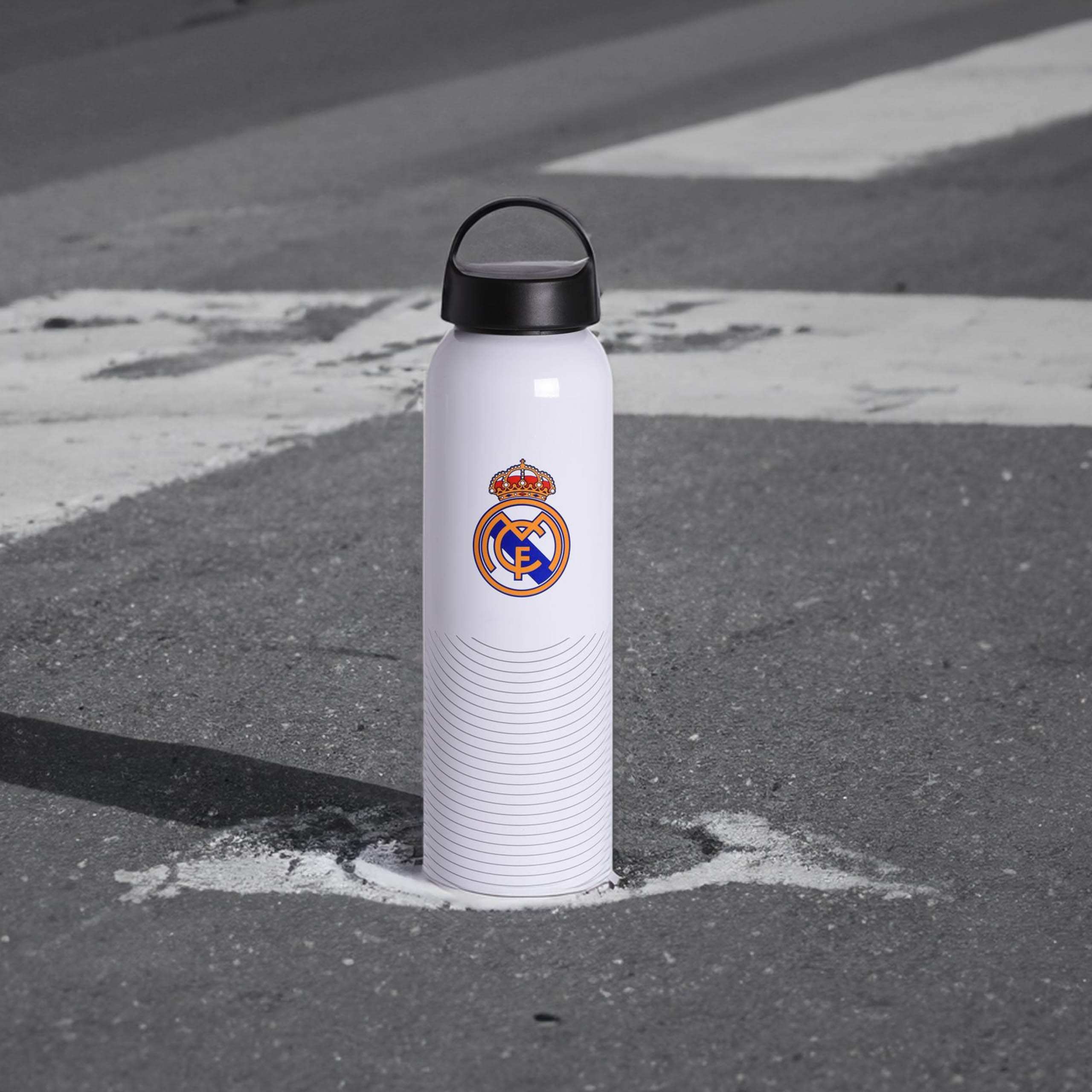 Real Madrid drinkfles aluminium wit 600ml