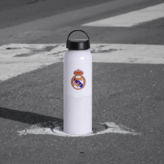 Real Madrid drinkfles aluminium wit 600ml