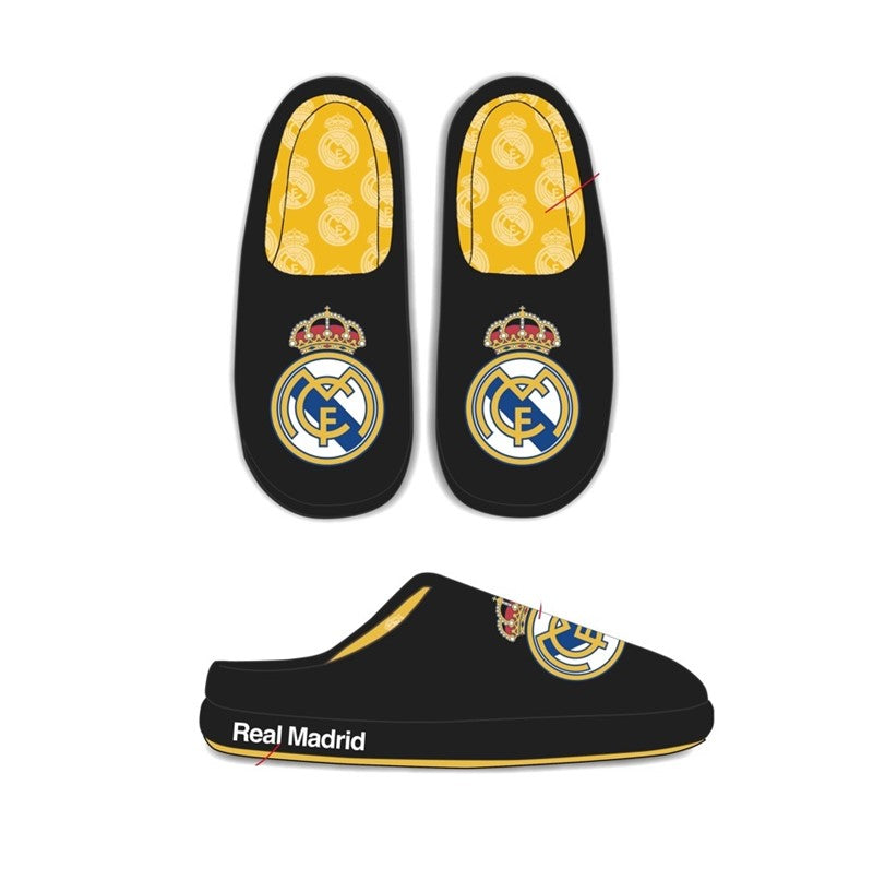 Pantoffels noirs du Real Madrid