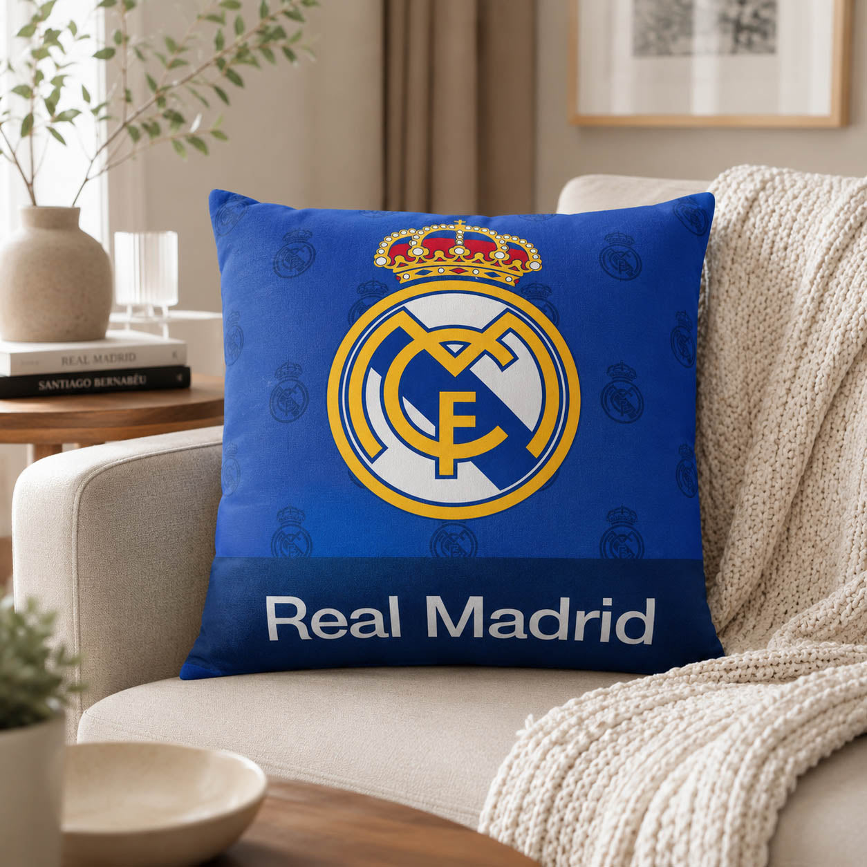 Real Madrid kussen 40 x 40 cm