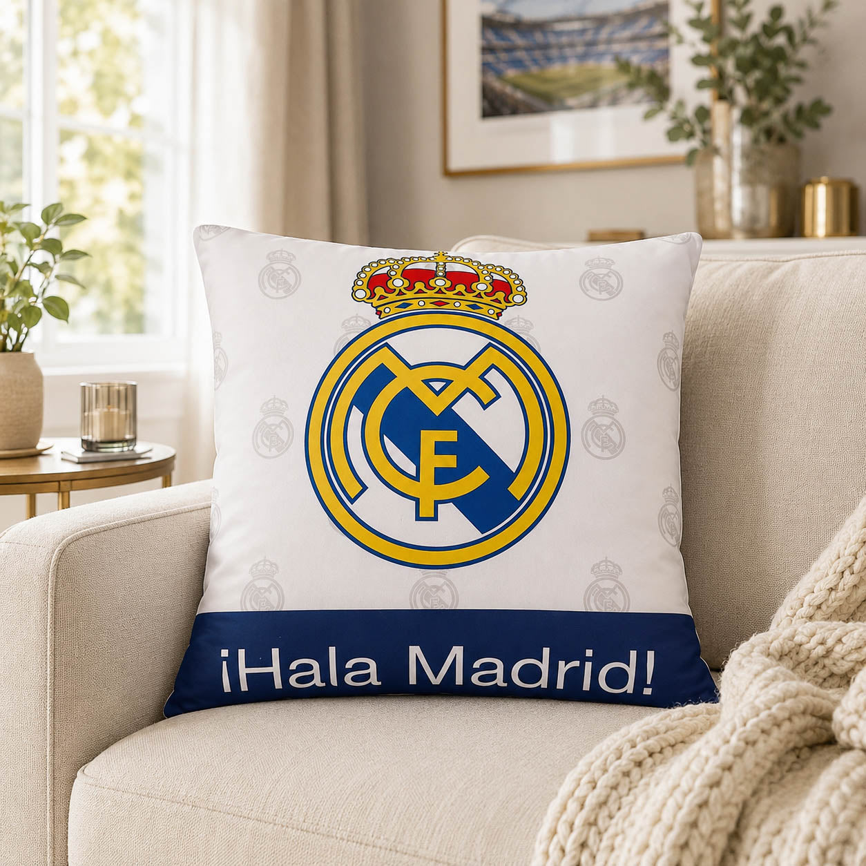 Real Madrid kussen 40 x 40 cm
