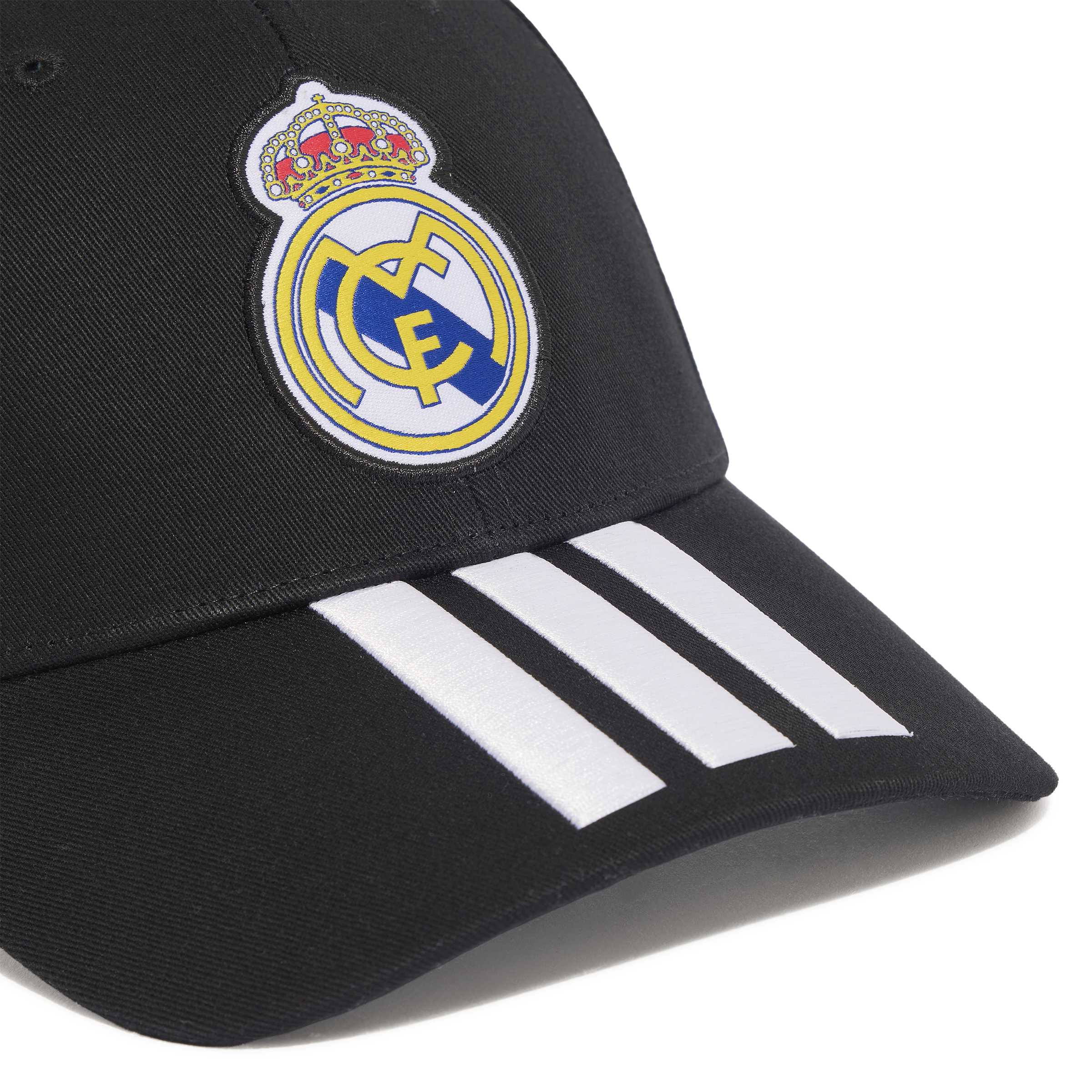 Real Madrid pet Adidas 3 strepen zwart