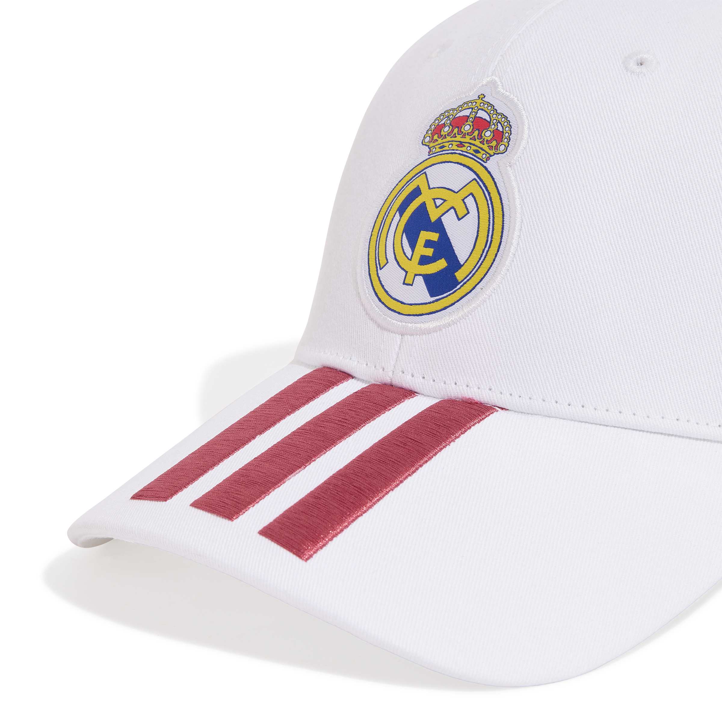 Real Madrid pet Adidas 3 strepen wit/pink