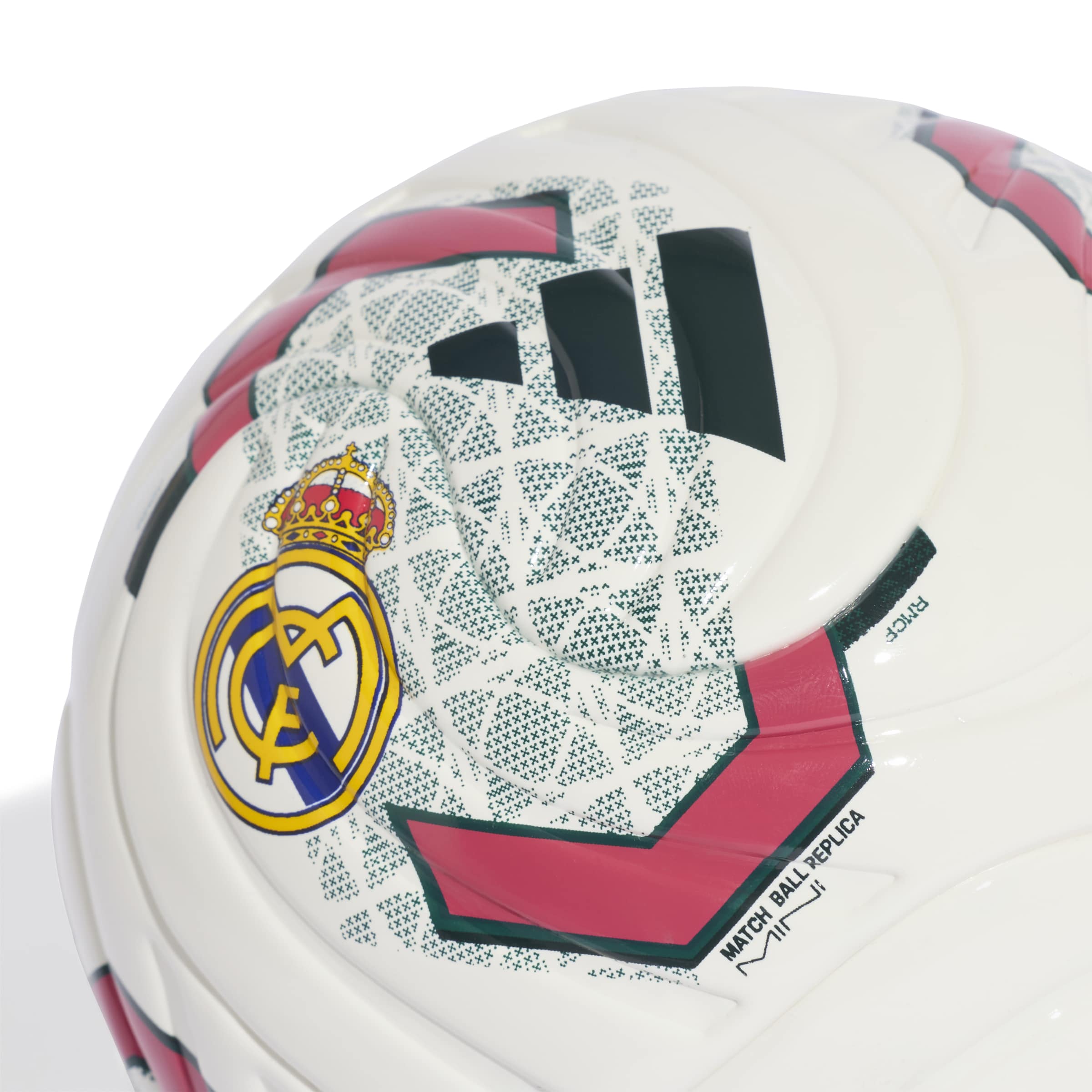 Real Madrid bal Adidas CLB home maat 1 (Mini) wit/pink