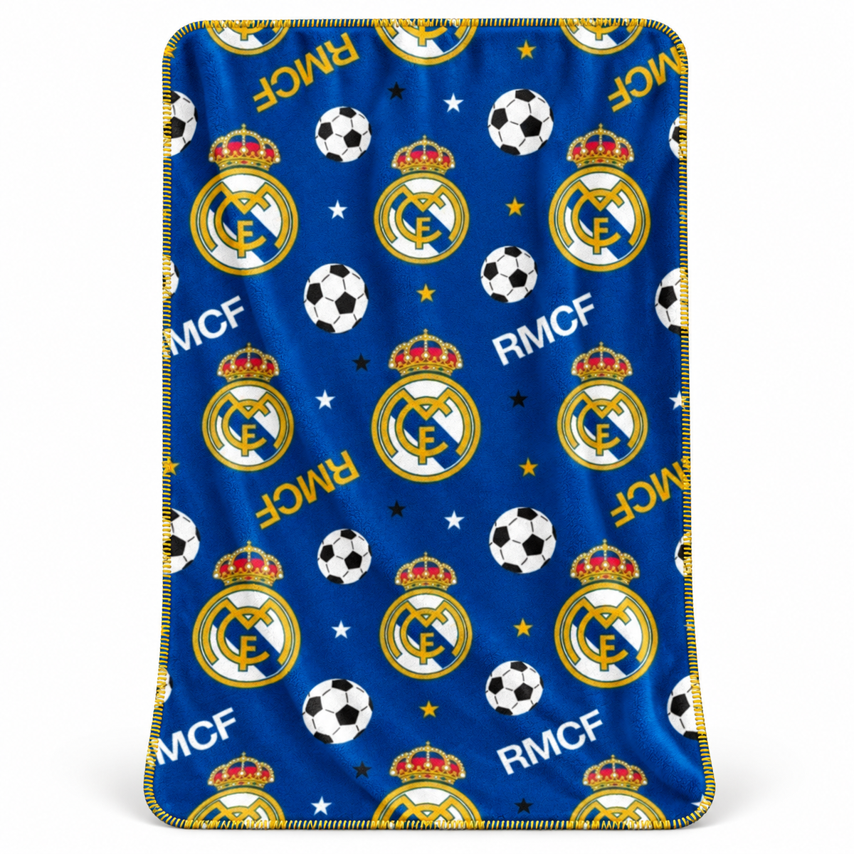 Real Madrid deken RMCF blauw 95 x 150 cm