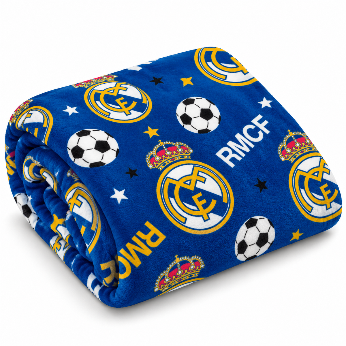Real Madrid deken RMCF blauw 95 x 150 cm