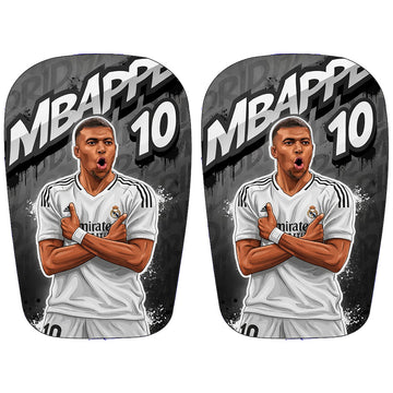 Mbappe scheenbeschermers Real Madrid grijs