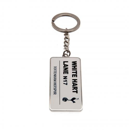 Tottenham key ring plate white