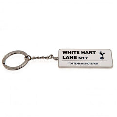 Tottenham key ring plate white