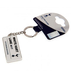 Tottenham key ring plate white