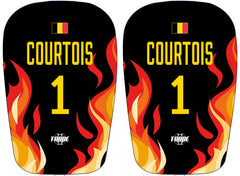 Belgium shin pads Courtois — Size L